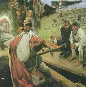 Akseli Gallen-Kallela Le depart de Vainamoinen oil painting picture wholesale